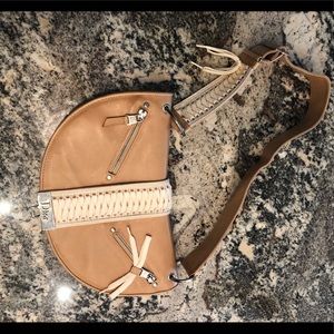 Christian Dior Lace up Corset  saddle purse